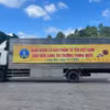 Xe hàng chở lô sản phẩm tổ yến đầu tiên của Việt Nam sang thị trường Trung Quốc. (Nguồn: Tạp chí điện tử Doanh nhân Việt Nam)