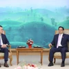 Thủ tướng Phạm Minh Chính tiếp Bộ trưởng Kinh tế, Doanh nghiệp và Du lịch Romania Stefan-Radu Oprea. (Ảnh: Dương Giang/TTXVN)