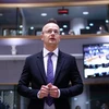 Ngoại trưởng Hungary Peter Szijjarto tới dự cuộc họp Hội đồng đối ngoại EU tại Brussels, Bỉ, ngày 11/12/2023. (Ảnh: AFP/TTXVN)