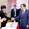 Chủ tịch Quốc hội Trần Thanh Mẫn với các đại biểu. (Ảnh: Doãn Tấn/TTXVN)