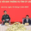 Đại tướng, Bộ trưởng Bộ Quốc phòng Phan Văn Giang phát biểu kết luận buổi làm việc. (Ảnh: Trọng Đức/TTXVN)