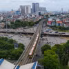 Tuyến đường sắt đô thị Nhổn-ga Hà Nội. (Ảnh: Tuấn Anh/TTXVN)
