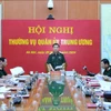 Đại tướng Phan Văn Giang phát biểu chỉ đạo tại hội nghị. (Nguồn: báo Quân đội Nhân dân)