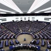 Toàn cảnh một phiên họp Nghị viện châu Âu ở Strasbourg, Pháp ngày 13/3 vừa qua. (Ảnh: AFP/TTXVN)