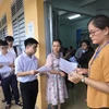 Thí sinh dự thi tốt nghiệp trung học phổ thông (Ảnh: Huỳnh Phúc Hậu/TTXVN)