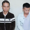 Hai đối tượng Phạm Văn Tiến và Đinh Bạt Long. (Nguồn: Cơ quan Công an cung cấp)