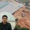 Hiện trường vụ khai thác đất trái phép xảy ra tại xóm Hui, xã Cao Sơn, huyện Lương Sơn và Giám đốc Công ty cổ phần Tân Phú Ninh Hòa Bình. (Nguồn: Báo Hòa Bình)