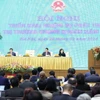 Thủ tướng Phạm Minh Chính phát biểu chỉ đạo Hội nghị triển khai nhiệm vụ phát triển thị trường chứng khoán năm 2024. (Ảnh: Dương Giang/TTXVN)