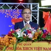 Đại sứ Việt Nam tại Thái Lan Phan Chí Thành phát biểu tại buổi lễ. (Ảnh: Huy Tiến/TTXVN)