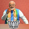 Thủ tướng Ấn Độ Narendra Modi phát biểu tại trụ sở của đảng Bharatiya Janata (BJP) ở New Delhi ngày 14/4. (Ảnh: AFP/TTXVN)