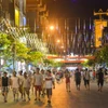 Phố đi bộ tại thành phố Móng Cái, tỉnh Quảng Ninh. (Ảnh: Minh Sơn/Vietnam+)