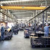 Xưởng sản xuất của Công ty Cơ khí Động lực Toàn Cầu, doanh nghiệp có vốn đầu tư FDI tại khu công nghiệp Giang Điền, huyện Trảng Bom, tỉnh Đồng Nai. (Ảnh: Hồng Đạt/TTXVN)