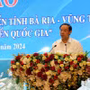 Chủ tịch UBND tỉnh Bà Rịa-Vũng Tàu Nguyễn Văn Thọ phát biểu tại hội thảo. (Ảnh: Đoàn Mạnh Dương/TTXVN)