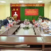 Quang cảnh buổi Hội đàm. (Nguồn: Đài Phát thanh và Truyền hình Hà Giang)