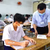 Thí sinh dự thi vào lớp 10 tại Thành phố Hồ Chí Minh. (Ảnh: TTXVN)
