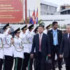 Chủ tịch nước Tô Lâm cùng Đoàn đại biểu Cấp cao Việt Nam rời Thủ đô Phnom Penh, kết thúc tốt đẹp chuyến thăm cấp Nhà nước tới Vương quốc Campuchia. (Ảnh: Nhan Sáng/TTXVN)