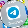 Biểu tượng ứng dụng Telegram. (Ảnh: AFP/TTXVN)