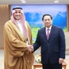 Thủ tướng Phạm Minh Chính tiếp Đại sứ Saudi Arabia tại Việt Nam Mohammed Ismaeil A. Dahlwy. (Ảnh: Dương Giang/TTXVN)