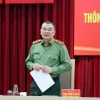 Trung tướng Tô Ân Xô, Người phát ngôn Bộ Công an. (Ảnh: Phạm Kiên/TTXVN)