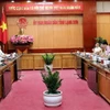 Quang cảnh buổi làm việc. (Ảnh: Văn Đạt/TTXVN)