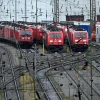 Tàu hỏa của Deutsche Bahn tại nhà ga ở Hagen, Đức. (Ảnh: AFP/TTXVN)