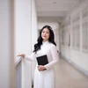 Đỗ Hà Linh giành giải Nhất trong kỳ thi học sinh giỏi quốc gia năm học 2023-2024 môn tiếng Trung. (Ảnh: Thanh Vân/TTXVN)