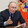 Tổng thống Nga Vladimir Putin chủ trì cuộc họp nội các tại ngoại ô Moskva, ngày 29/3/2023. (Ảnh: AFP/TTXVN)