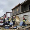 Cảnh tàn phá sau khi bão Chido quét qua lãnh thổ hải ngoại Mayotte của Pháp, ngày 15/12/2024. (Ảnh: Reuters/TTXVN)