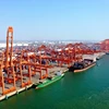 Quang cảnh cảng Khâm Châu thuộc tỉnh Quảng Tây, Trung Quốc. (Ảnh: THX/TTXVN)