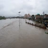 Cảnh ngập lụt sau những trận mưa lớn tại Kathmandu, Nepal, ngày 6/7/2024. (Ảnh: THX/TTXVN)