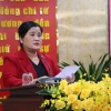 Chủ tịch UBND tỉnh Bình Phước Trần Tuệ Hiền. (Ảnh: Nhật Bình/TTXVN)