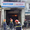 Quảng Ngãi: Dập tắt đám cháy lớn tại cửa hàng kinh doanh nhựa 
