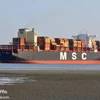 Tàu container mang tên 'MCS Aries'. (Nguồn: MarineTraffic)