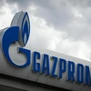 Biểu tượng Tập đoàn Khí đốt Gazprom của Nga. (Ảnh: AFP/TTXVN) 