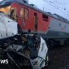 Tai nạn tàu hỏa ở Nga. (Nguồn: BBC)