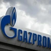 Biểu tượng Tập đoàn Khí đốt Gazprom của Nga. (Ảnh: AFP/TTXVN) 