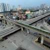 Tuyến đường sắt trên cao Cát Linh-Hà Đông (Hà Nội); (Ảnh: Huy Hùng/TTXVN) 