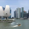 Quang cảnh trung tâm tài chính ở Singapore. (Ảnh tư liệu: AFP/TTXVN)