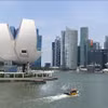 Quang cảnh trung tâm tài chính ở Singapore. (Ảnh tư liệu: AFP/TTXVN)