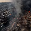 Một khu vực bị ảnh hưởng bởi cháy rừng tại Vina del Mar, Chile ngày 3/2/2024. (Ảnh: AFP/TTXVN)