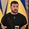 Tổng thống Ukraine Volodymyr Zelensky. (Nguồn: AFP/TTXVN)