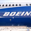Biểu tượng của hãng Boeing trên máy bay Dreamliner 787-10. (Ảnh: AFP/TTXVN)