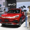 Xe ôtô điện BYD Co.'s Atto 3. (Ảnh: Kyodo/TTXVN)