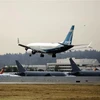 Máy bay Boeing 737 MAX tại nhà máy của Boeing ở Seattle, Washington, Mỹ. (Ảnh: AFP/TTXVN) 