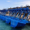 Các ụ nổi tại cơ sở thí điểm năng lượng sóng của cảng Jaffa. (Nguồn: jns)