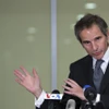 Tổng Giám đốc IAEA Rafael Mariano Grossi trả lời phỏng vấn tại Vienna, Áo, ngày 5/3. (Ảnh: AFP/TTXVN)
