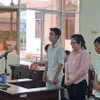 3 bị cáo tại phiên tòa. (Ảnh: Tuấn Kiệt/TTXVN)