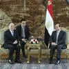 Phó Chủ tịch Trung Quốc Vương Kỳ Sơn (trái) và Tổng thống Ai Cập Abdel Fattal El Sisi. (Nguồn: Xinhuanet)