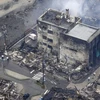 Các tòa nhà cháy rụi do hỏa hoạn bùng phát sau động đất tại tỉnh Ishikawa, Nhật Bản, ngày 3/1/2024. Ảnh: Kyodo/TTXVN