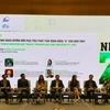 Hội thảo Doanh nghiệp về Chuyển đổi Xanh, Tài chính Xanh hướng đến mục tiêu phát thải ròng bằng “0” vào năm 2050, ngày 11/4. (Ảnh: Vietnam+)